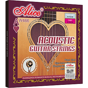 Hình ảnh Bộ dây đàn Guitar Acoustic - Alice AW466 - Plated Steel Plain String, Phosphor Bronze Winding, Anti-Rust Coating - Hàng chính hãng