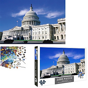 Bộ Tranh Ghép Xếp Hình 1000 Pcs Jigsaw Puzzle Tranh Ghép (75*50cm) Nhà Trắng Bản Đẹp Cao Cấp