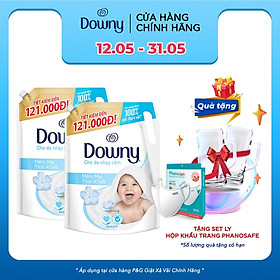 Combo 2 Nước Xả Vải Downy Mềm Mại Tinh Khiết 2.6L