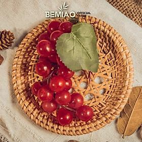 Mua Đĩa mây đựng đồ ăn khô đáy lưới  hàng thủ công mỹ nghệ decor