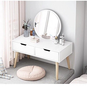 Mua Bàn trang điểm  bàn phấn ngồi bệt thiết kế kèm gương và ngăn kéo chứa đồ rất tiện lợi - Trắng