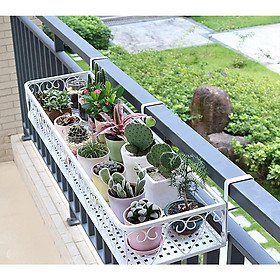 Mua Giỏ hoa treo ban công - giỏ hoa bán nguyệt dán tường - Sang trọng - Tinh tế - Thẩm mỹ cao - Thép sơn tĩnh điện 5 lớp