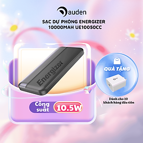 Mua Sạc dự phòng Energizer 10 000mAh /3.7V Li-Polymer UE10050CCBK  công suất 15W đa cổng - Hàng chính hãng