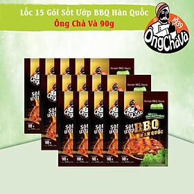 Lốc 15 Gói Sốt Ướp BBQ Hàn Quốc Ông Chà Và 90g (Korean BBQ Sauce)