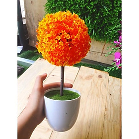 Mua Siêu rẻ-Chậu hoa cẩm tú cầu (Kèm chậu)-Hoa giả trang trí để bàn