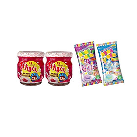Combo 2 lọ ruốc cá hồi Meiwa vị cà chua - tặng kẹo popin cookin vị soda + vị grape