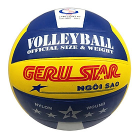 Bóng chuyền cao su 3 màu Gerustar V4 (Tặng Băng dán thể thao + Kim bơm + Lưới đựng)