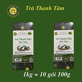 Trà Nõn Tôm Thái Nguyên 1kg (10 gói 100g), Trà Xanh Tâm Thái, Trà Nõn Tôm Thanh Tâm 1kg