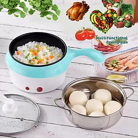 NỒI ĐIỆN LẨU MINI CHỐNG DÍNH ĐA NĂNG TẶNG KÈM VỈ HẤP 