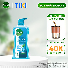 Sữa tắm Dettol mát lạnh tức thì - chai 950g