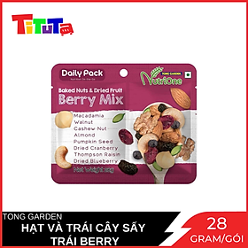 Hỗn Hợp Hạt Và Trái Cây Sấy - Trái Berry Tong Garden HỒNG Gói 28g