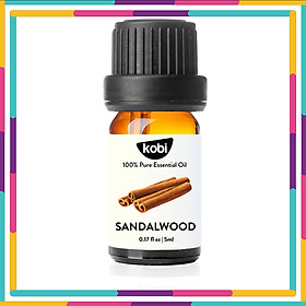 Tinh dầu Gỗ Đàn Hương Kobi Sandalwood essential oil giúp ngủ sâu giấc, hỗ trợ thiền định hiệu quả - 5ml