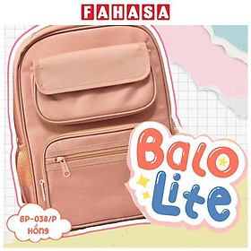 Ba Lô Học Sinh Lite Siêu Nhẹ - Chống Thấm Nước -Thiên Long BP-038/P - Màu Hồng