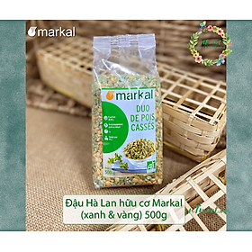 Đậu Hà Lan xanh vàng hữu cơ Markal 500gr