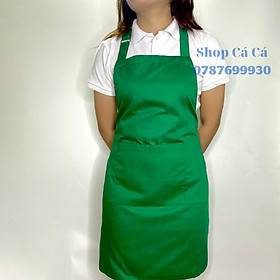 Mua Tạp Dề Yếm Màu Xanh Két Chất Liệu KaKi Hoàn Quốc Giá Gốc Tại Xưởng