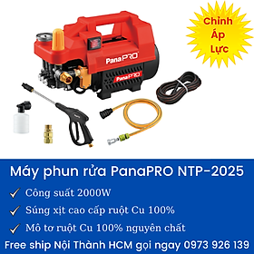 Máy phun rửa PanaPRO NTP-2025 tăng áp giành cho vệ sinh máy lạnh