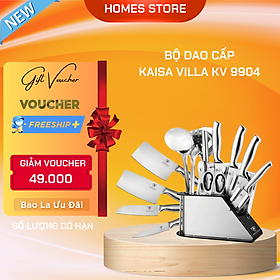 Mua Bộ Dao Inox Cao Cấp KAISA VILLA KV9904 Gồm 11 Món Thương Hiệu Thụy Sỹ - Hàng Chính Hãng