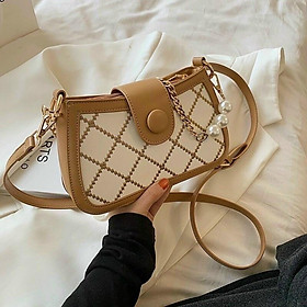 Túi xách nữ đeo chéo đeo vai phối dây xích quai ngọc SMN192 SHOPMYNHI