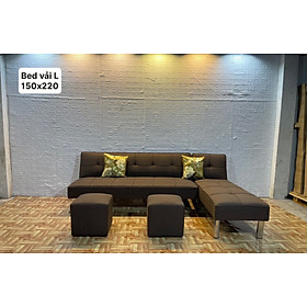 Bộ sofa bed góc L tiện lợi Tundo giá rẻ cho chung cư, căn hộ mini