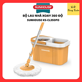 Bộ Lau Nhà Xoay 360 Độ Sunhouse Ks-Cl350PO
