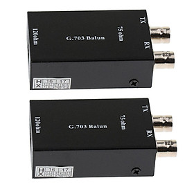 2pcs Premium BNC Coax to RJ45 Ethernet Converter Media Adapter Data Transmission