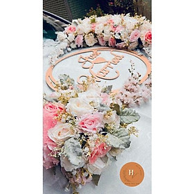 Bảng chữ Alu trang trí xe hoa, đám cưới