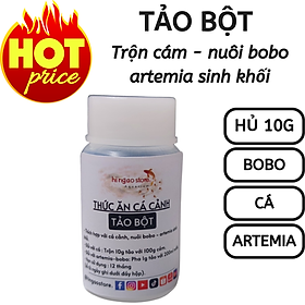 Hủ 10G Tảo bột nuôi cá, bobo, artemia sinh khối - Thức ăn cá cảnh | Hingaostore