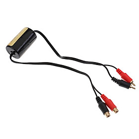 Car and Home Stereo RCA Audio Noise Filter Suppressor Ground Loop Isolator