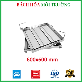 Mua Nắp bể nước ngoài sân - ô tô đi qua được - kích thước 600x600 mm - Bách Hóa Môi Trường