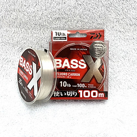 Dây Câu Cá Leader Daiwa Bass X 100% Fluoro Carbon Cuộn 100m Made In Japan