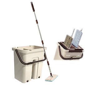 Hình ảnh Cây Lau Nhà Tự Vắt Tặng Kèm 2 Mop Lau Eden - Hàng Nhập Khẩu