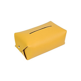 Nordic Art Tissue Box PU Leather Napkin Cover Case Home Car Tissue Bag Table Decoratio