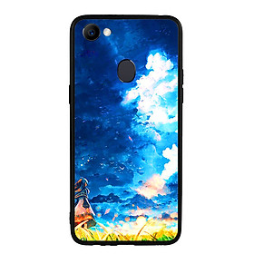 Ốp lưng viền TPU cho Oppo F7 - Little Girl