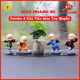 Mua Combo 4 Chú Tiểu Múa Võ Túy Quyền Trang Trí Hoặc Làm Qùa Tặng-Hàng Chính Hãng