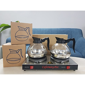 Mua Bình hâm cà phê cao cấp  dung tích 1 6L  đế inox  thân kính thực phẩm