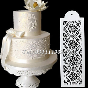 Mua Khuôn Stencil rắc bột trang trí bánh  làm viền rau câu  fondant hoa văn kiểu phong cách Hàn Quốc – Mã số 1042