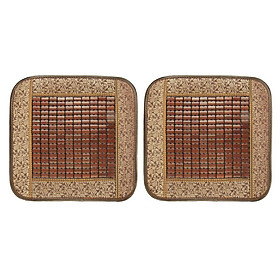 2Pack Wooden Car Seat Cover Massage Mat Summer Home Chair Cover Protector