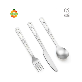 Bộ đồ dùng bàn ăn (dao muỗng nĩa) Titanium Keith Ti5213