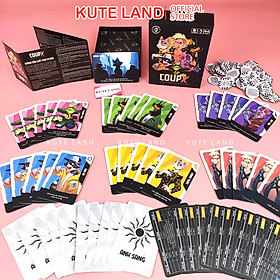 Board Game Coup X Việt Hóa Trò chơi Thẻ bài Tranh giành Quyền lực Cơ bản và Mở rộng