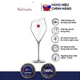 Mua Ly Rượu Vang Đỏ Pha Lê 700ml Mài Vát Rona Handmade