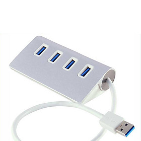 Bộ HUB Chuyển Đổi Mini Bằng Nhôm Tốc Độ Cao Với 4 Cổng USB