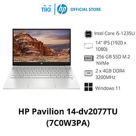 Mua Laptop HP Pavilion 14-dv2077TU 7C0W3PA (Core i5 1235U/ 8GB/ 256GB SSD/ Intel Iris Xe Graphics/ 14.0inch Full HD/ Windows 11 Home/ Silver) - Hàng Chính Hãng