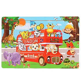Tranh Ghép hình gỗ puzzle 30 chi tiết giúp bé yêu rèn lyện tính kiên nhẫn và tăng khả năng tư duy logic 