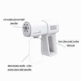 Mua Máy phun xịt khuẩn cầm tay công nghệ Nano có 6 led uv công nghệ mới