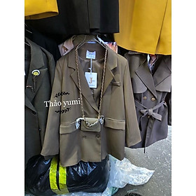 Áo vest blazers 4 khuy kèm túi xinh freesize