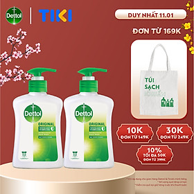 Combo 2 nước rửa tay diệt khuẩn Dettol 250G