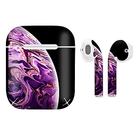 Mua Miếng dán skin chống bẩn cho tai nghe AirPods in hình nền iP X - NeniPX009 (bản không dây 1 và 2