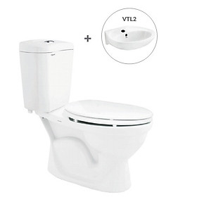 Mua Bàn cầu hai khối VI28 + Chậu VTL2 (hoặc VTL3)