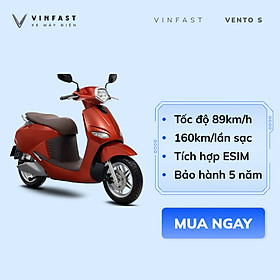 Xe máy điện VinFast Vento S - Cam đỏ