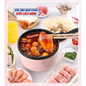 Mua Nồi lẩu MINI nhiều chức năng nấu chiên xào hấp tiện dụng - Home and Garden